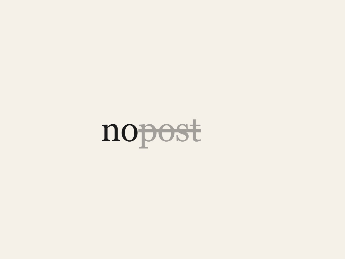 Nopost — Thème WordPress minimaliste